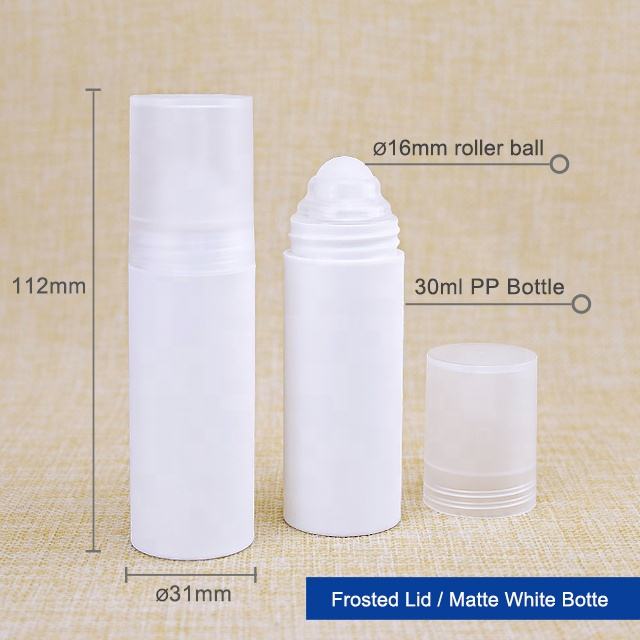 ขวดสีขาวพร้อมฝาปิดฝ้า