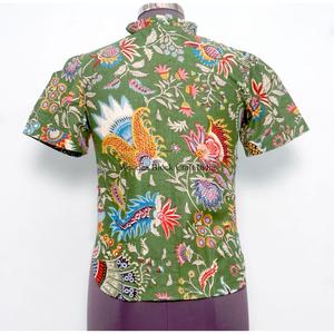 Blusas de Cuello Alto con Estampado Floral Estilo Coreano Vintage - Prendas Cómodas y Elegantes para el Día a Día para Mujer, 100% Algodón, Ecológicas, Venta al Por Mayor - Product Image 6