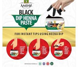 Organic Instant Henna Dip Paste Fingers | Ready-to-Use Mehndi Dip | Brown Maroon Cherry Red Black | Long Lasting <b>Temporary</b> - Product Image 4