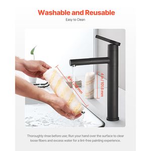 Kit de rouleaux à peinture 19 pièces de 4 et 9 pouces avec cadres à poils de 3/8 pouces et bac à peinture pour espace de coworking – Produit de haute qualité - Product Image 5