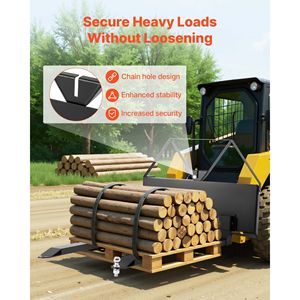 Forche per pallet per skid steer con capacità nominale di 2600 libbre, attacco telaio da 48 pollici e attacco forche da 1-7/8 pollici per carrelli elevatori - Product Image 5