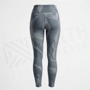 High Quality Womens Slim Yoga <b>Leggings</b> New Arrival Seamless Pants Solid <b>Pattern</b> Sublimation Style Any Customized Color - Product Image 2