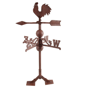 Indicador de dirección del viento Iron Bird con acabado en polvo, moderno, de lujo, tradicional, adorno de jardín para exteriores, independiente. - Product Image 6
