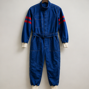 Men's Blue <b>Red</b> White Full Sleeve Racing <b>Suit</b> Flame Retardant Quick Dry Polyester All Seasons Adult Customized Wear Seamless - Product Image 2