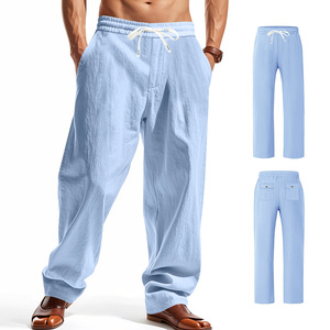 Men's Eco-Friendly Breathable Canvas Cargo Joggers Techwear Streetwear Pants Loose Multi-pockets Casual Trousers Lightweight - Product Image 3