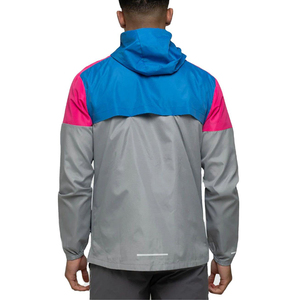 Customized Zipper Windbreaker Outdoor <b>Running</b> Hooded Windproof <b>Reflective</b> Casual Anti-UV <b>Jacket</b> - Product Image 3