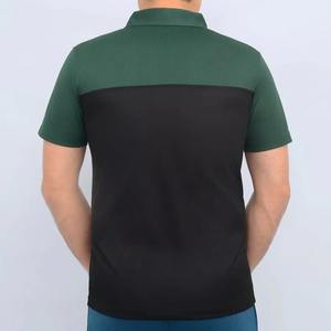 Chemises polo de golf unies en gros, impression personnalisée, tissu piqué 100% coton, séchage rapide, manches courtes, t-shirt polo sport pour hommes - Product Image 5