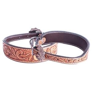 Colliers pour chien en cuir tressé avec logo personnalisé Colliers pour chien en cuir marron - Product Image 6