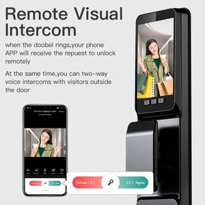 Tuya App Smart Life 3D Face Recognition Video <strong>Intercom</strong> <strong>Door</strong> Lock With Fingerprint Password Key App Digital Smart Lock With Wifi - Product Image 3