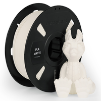 Filament d'impression 3D Numakers 1 kg 1,75 mm PLA Blanc Mat Haute Qualité Durable Finition Lisse Tiges en Plastique pour Imprimantes FDM