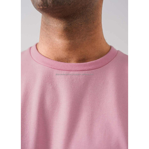 เสื้อยืดโอเวอร์ไซส์สำหรับผู้ชายเสื้อยืดคอกลมแขนสั้นเสื้อเจอร์ซีย์ดีไซน์เรียบง่ายสวมใส่สบายปรับแต่งได้ - Product Image 4