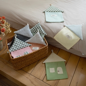 Boîte à mouchoirs en tissu écologique, coton naturel, design peu encombrant, accessoires pour la maison et la cuisine, style minimaliste - Product Image 2