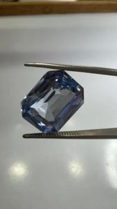 Piedra Preciosa de Aguamarina Azul Zambiana Natural de 14.20 Ct, Corte Esmeralda, Calidad Joyería Fina - Product Image 4