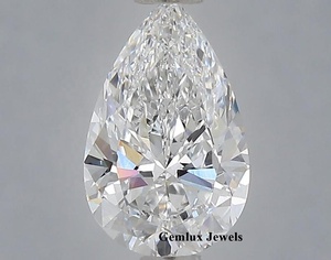 Diamante suelto cultivado en laboratorio de 3.5 quilates, corte pera excelente, color EF, claridad VS, certificado por IGI, para pulsera. - Product Image 1