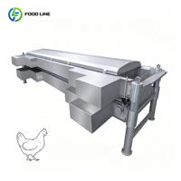 Ligne d'abattage de poulets semi-automatique, mini-machine d'abattage de poulets, petite machine d'abattage rotative pour poulets