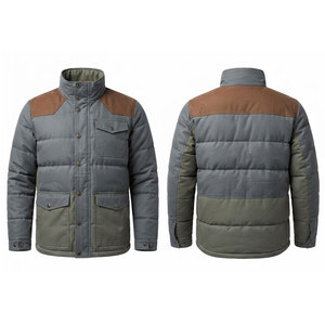 Chaqueta Acolchada para Hombre, para Clima Frío, Transpirable, con Almacenamiento Funcional, para Senderismo, Camping y Trekking al Aire Libre - Product Image 1