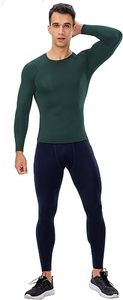 Men's Slim Fit Compression Long Sleeve Performance Shirt Premium Quick Dry Eco-Friendly Spandex/Polyester Base <b>Layer</b> <b>Top</b> - Product Image 5