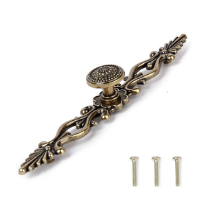 Tiradores Decorativos de Metal para Muebles, Tiradores de Cajones de Estilo Antiguo, Tiradores de Puerta de Armario para el Hogar - Product Image 3