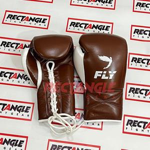 Gants de boxe Fly Superlace X de qualité supérieure, 100% cuir véritable, neufs, pour entraînement et combats en salle de sport. - Product Image 1