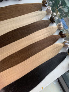 Alibaba Fournisseur en gros Vietnamien Machine Trame Extension de Cheveux Humains Cheveux Bruts Raides Ondulés Bouclés Toutes Les Couleurs Pas Cher Offres Spéciales - Product Image 6