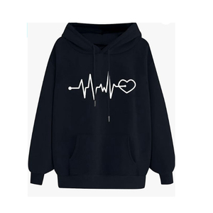 เสื้อฮู้ดดี้ผู้หญิงแขนยาวดีไซน์โดดเด่น ผ้าถักเนื้อนุ่ม ไม่เป็นขุย เหมาะสำหรับเล่นกีฬา วิ่งออกกำลังกายในฤดูหนาว เสื้อคลุมกันหนาวแบบซับลิเมชั่น - Product Image 5