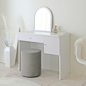 Modern Japanese-Style Simple White Design Furniture <b>Desk</b> Dresser Door Mirror <b>Drawer</b> for Kitchen Apartment Living Room NIN73-90D - Product Image 4