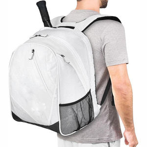 Mochila Deportiva de Gran Capacidad para Equipo de Tenis, Tela de Nailon Blanca Premium para Partidos Competitivos y Entrenamiento - Product Image 4