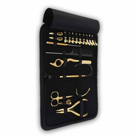 Kit de Extensiones de Cabello Profesional Ecológico de Acero Inoxidable Kaamir Instruments KI-HET-03 para Aplicación de Anillos Micro