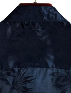 Camisa Casual de Seda de Manga Corta para Hombre Thomas, con Patrón Abstracto Dibujado a Mano, Cuello Clásico, Tejido Satinado Transpirable para Verano - Product Image 6