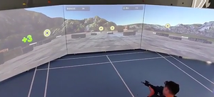 Macchina da gioco di tiro immersiva simulatore di proiezione interattiva simulatore di rilevamento del movimento Multiplayer che spara gioco di pistola - Product Image 2