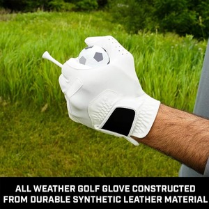 High Quality Durable Sports Golf Gloves for Adults Soft Breathable Cabretta Genuine Leather <b>Light</b> Weight Long Lasting Hand Fit - Product Image 5