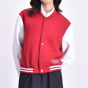 Hot Sale Fashion Button Letterman Customized Logo Print Breathable Warm <b>Winter</b> Wear Womens Varsity <b>Jackets</b> Accept OEM Service - Product Image 1