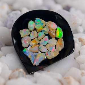 Natural Ethiopian Opal Rough Lot Fire Opal <b>Crystal</b> Wholesale Bulk Gemstone For Jewelry Making <b>Raw</b> Opal - Product Image 1
