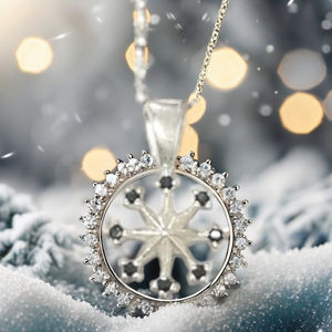 MIDI 925เงินพร้อมจี้เกล็ดหิมะออกแบบจี้เครื่องประดับขายส่งโรงงานในประเทศไทย - Product Image 1