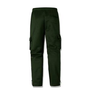 Pantalon de survêtement cargo épais pour homme, style streetwear ample, en molleton, avec plusieurs poches, coupe décontractée, logo personnalisé, en coton - Product Image 2