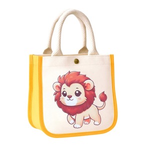 Export Quality Stylish Cotton Rope Handle Kids Tote <b>Bag</b> Foldable Shopping <b>Bag</b> for Boys Girls School Travel Use - Product Image 1
