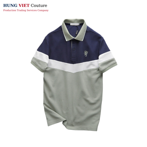 Nueva llegada de polos para hombre con logotipo bordado, camiseta Unisex de algodón de alta calidad, uniforme de polo de tela, colección de verano - Product Image 3