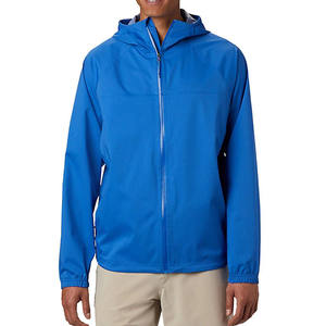 Conjunto de Chaqueta Cortavientos Resistente para Hombre, Cuello Alto, Personalizable, MOQ Bajo, Descuento por Volumen, para Entrenamiento, Senderismo y Running - Product Image 1