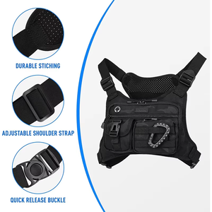 Bolso Bandolera Deportivo para Hombre, Riñonera de Algodón de 30-40L, Ligero, Impermeable, con Cierre de Cremallera, Color Personalizable - Product Image 2