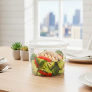 Lonchera Bento de Plástico Transparente de 750 ml, Contenedor Rectangular para Almacenamiento de Alimentos, Caja para Sobras a Prueba de Derrames, Segura para la Cocina Familiar - Product Image 1