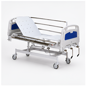 Manual ICU <b>Bed</b> with ABS Panels & Collapsible <b>Side</b> <b>Railings</b> - Product Image 5