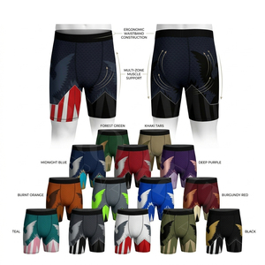 Premium Quality Trendy Stylish Underwear Brief <b>Boxer</b> Training Compression Shorts Custom Made Color Multi Purpose Boxing Shorts - Product Image 1