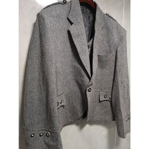 Veste et gilet kilt HIGHLAND ARGYLL 100% laine tweed, vêtements traditionnels écossais pour hommes - Product Image 2