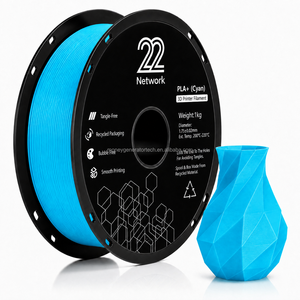 Filamento PLA+ Cian 22Network al por Mayor, 1.75mm, Bobina de 1KG, Filamento para Impresora 3D Industrial, Alta Velocidad 300mm/s, OEM ODM - Product Image 1