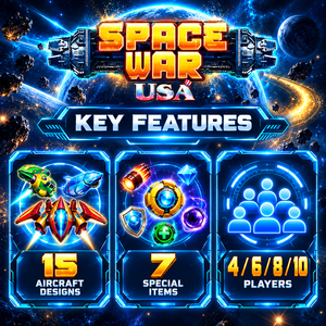 ชุดเกมยิงปืนอาร์เคด VGAME Space War 5.6 สำหรับการรวมตู้เกมเพื่อความบันเทิงแบบผู้เล่นหลายคน - Product Image 5
