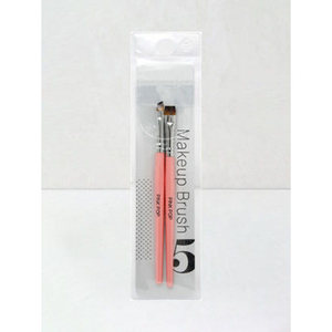 Daiso แปรงแต่งหน้า2P ชุดแปรงแต่งหน้าลายเส้นสีชมพูแบบเกาหลี - Product Image 1