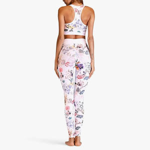 Ensemble de leggings de yoga 2 pièces pour femmes, taille haute, sans coutures, respirant, écologique, pour fitness et course à pied (OEM & ODM) - Product Image 3