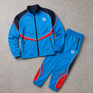 Baseball Training Uniform Set Full <b>Zip</b> Warmup Jacket With Tapered Ankle Pants Athletic Team Sportswear Bulk - Product Image 3