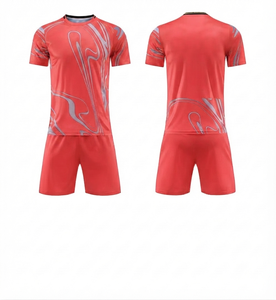Uniforme de Fútbol al por Mayor, Ropa Deportiva, Uniforme de Fútbol Personalizado, 100% Poliéster de Malla, Secado Rápido, Cuello Redondo, Alto Rendimiento, Unisex - Product Image 1