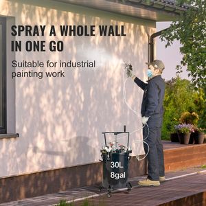 Serbatoio a Pressione da 30L/8gal con Agitatore Manuale per Vernice Spray, Riparazione Perdite, Sigillante, Accessori per Utensili Pneumatici per Uso Industriale - Product Image 3